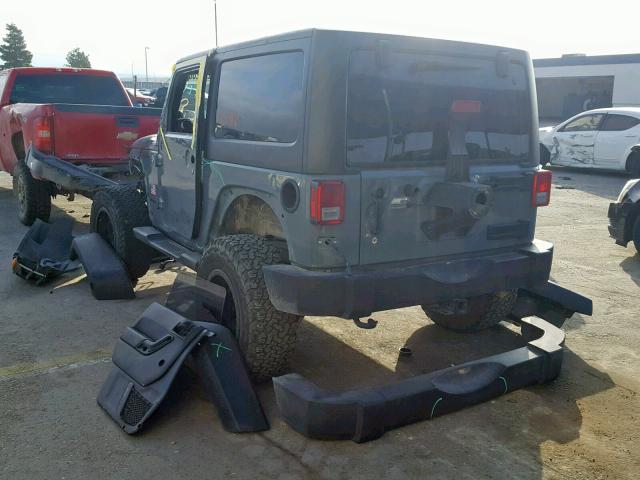 1C4AJWAG9EL243991 - 2014 JEEP WRANGLER S GRAY photo 3