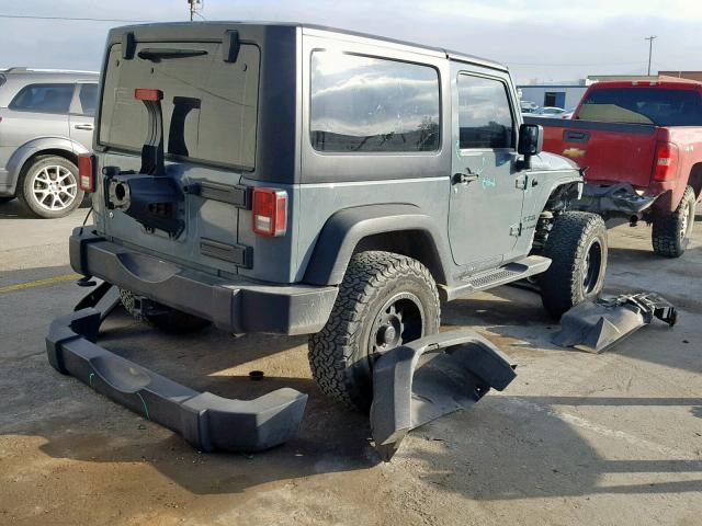 1C4AJWAG9EL243991 - 2014 JEEP WRANGLER S GRAY photo 4