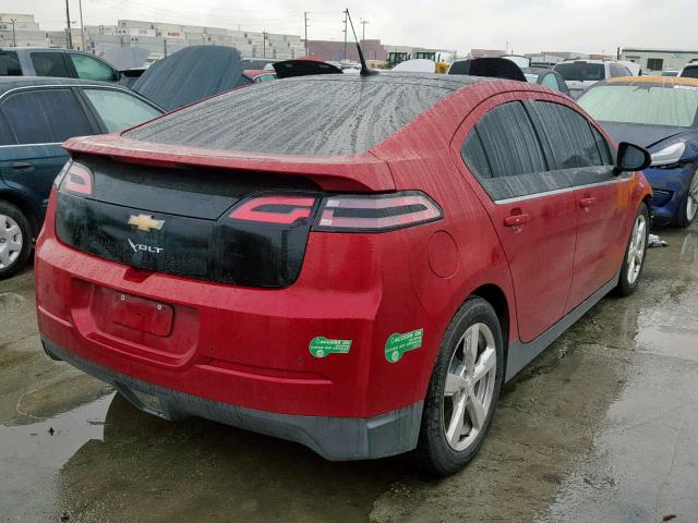 1G1RC6E46CU106553 - 2012 CHEVROLET VOLT RED photo 4