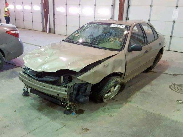 1G1JF52F357108248 - 2005 CHEVROLET CAVALIER L TAN photo 2