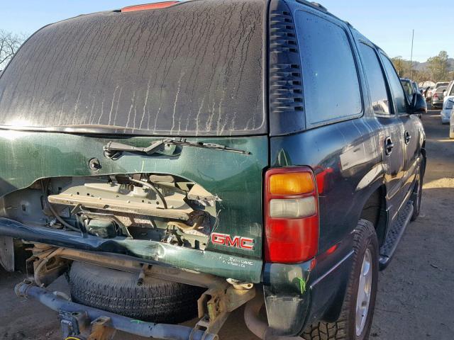 1GKEK63UX1J252355 - 2001 GMC YUKON DENA GREEN photo 4