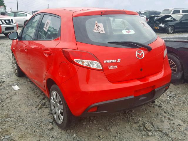 JM1DE1KY1E0183573 - 2014 MAZDA MAZDA2 SPO RED photo 3