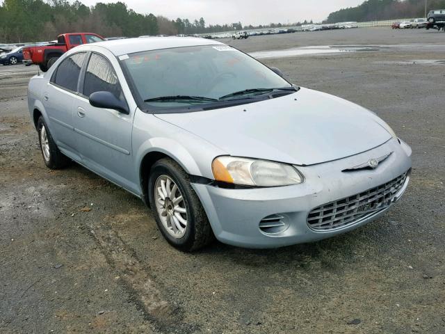 1C3EL46X02N244153 - 2002 CHRYSLER SEBRING LX BLUE photo 1