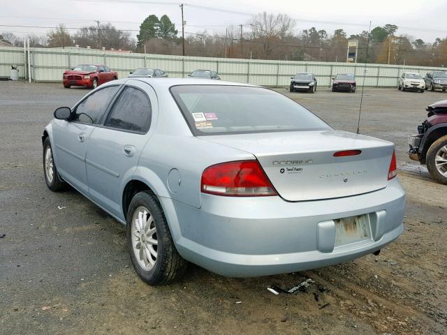 1C3EL46X02N244153 - 2002 CHRYSLER SEBRING LX BLUE photo 3