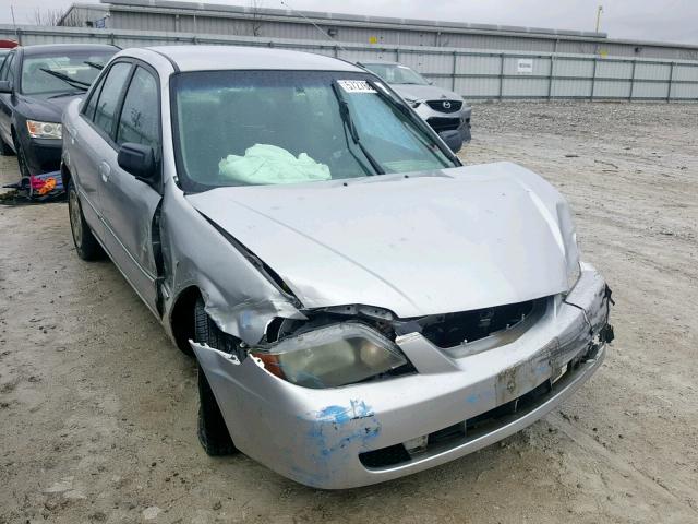 JM1BJ222210445762 - 2001 MAZDA PROTEGE DX SILVER photo 1