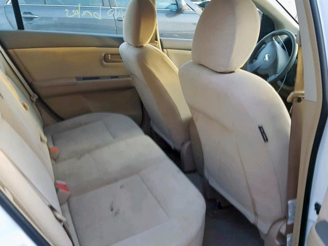 3N1AB61E99L655983 - 2009 NISSAN SENTRA 2.0 WHITE photo 6