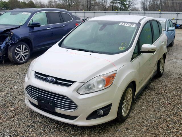 1FADP5BU9DL540547 - 2013 FORD C-MAX SEL WHITE photo 2