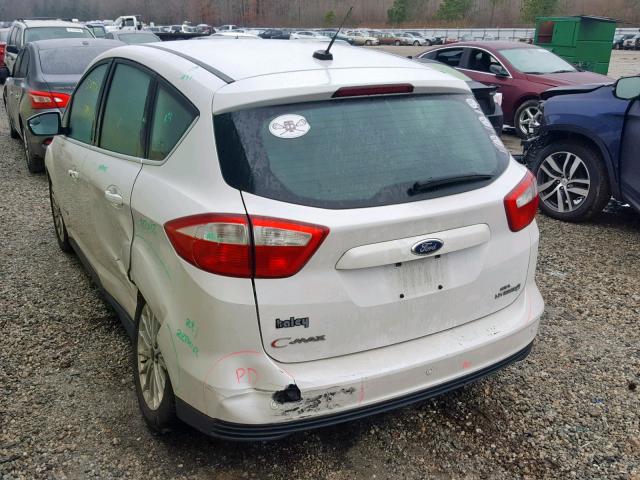 1FADP5BU9DL540547 - 2013 FORD C-MAX SEL WHITE photo 3