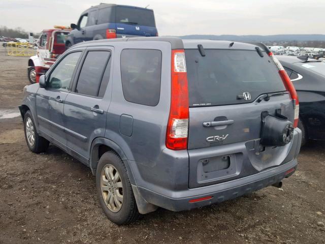 JHLRD78925C043383 - 2005 HONDA CR-V SE GRAY photo 3