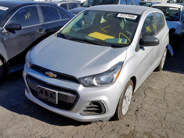 KL8CA6SA7HC839701 - 2017 CHEVROLET SPARK LS SILVER photo 2