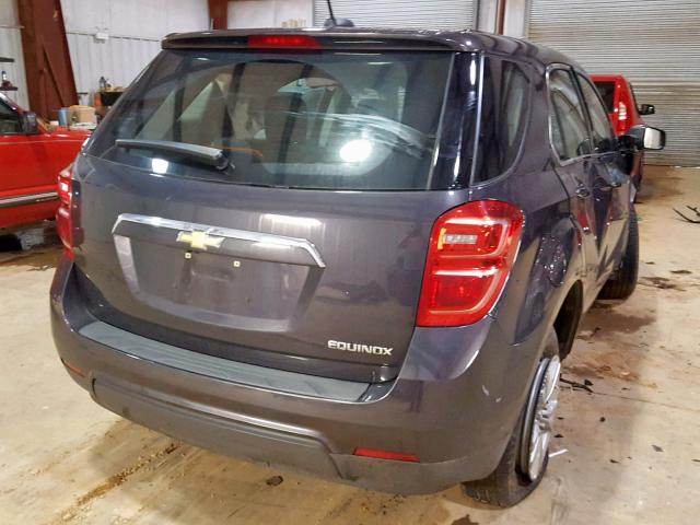 2GNALBEK1G6314105 - 2016 CHEVROLET EQUINOX LS GRAY photo 4