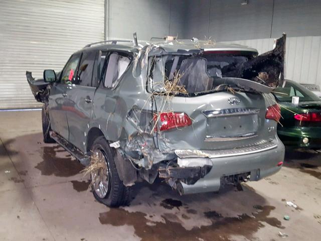 JN8AZ2NE0C9018674 - 2012 INFINITI QX56 GREEN photo 3