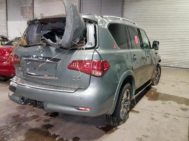 JN8AZ2NE0C9018674 - 2012 INFINITI QX56 GREEN photo 4