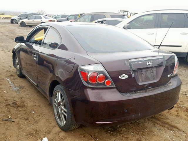 JTKDE167290298909 - 2009 TOYOTA SCION TC იასამნისფერი ფოტო 3