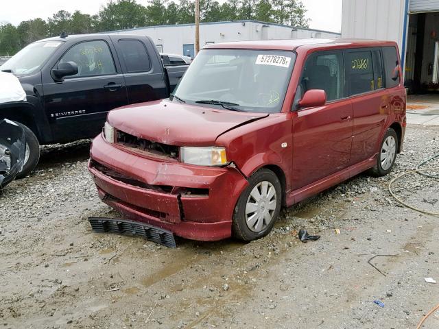 JTLKT324364067067 - 2006 TOYOTA SCION XB Бордовый фото 2