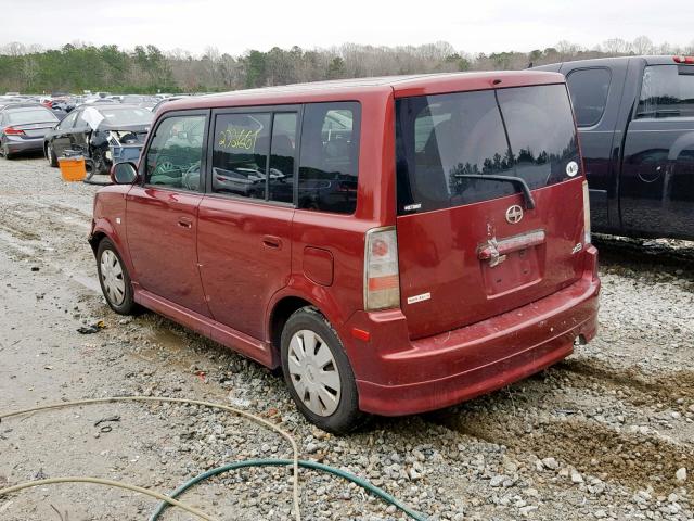 JTLKT324364067067 - 2006 TOYOTA SCION XB Бордовый фото 3
