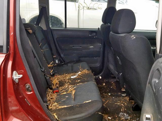 JTLKT324364067067 - 2006 TOYOTA SCION XB Бордовый фото 6