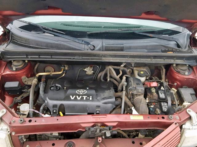 JTLKT324364067067 - 2006 TOYOTA SCION XB Бордовый фото 7