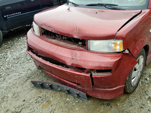 JTLKT324364067067 - 2006 TOYOTA SCION XB Бордовый фото 9