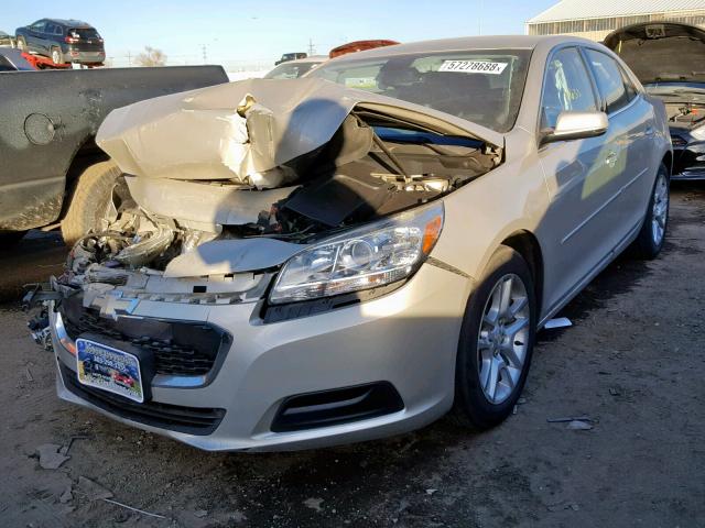 1G11C5SL5FF122786 - 2015 CHEVROLET MALIBU 1LT ოქროსფერი ფოტო 2