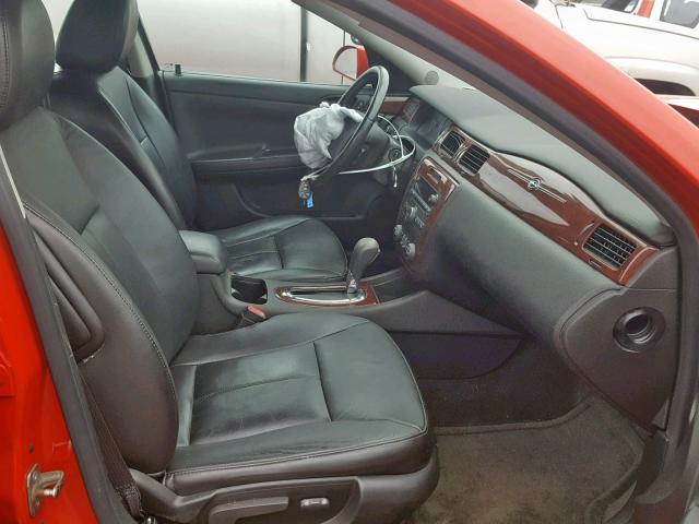 2G1WC57M491209923 - 2009 CHEVROLET IMPALA 2LT RED photo 5