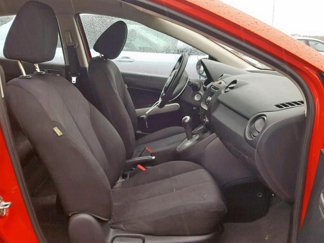 JM1DE1KY6E0173976 - 2014 MAZDA MAZDA2 SPO RED photo 5