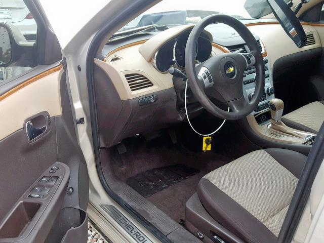 1G1ZC5E10BF105658 - 2011 CHEVROLET MALIBU 1LT TAN photo 9