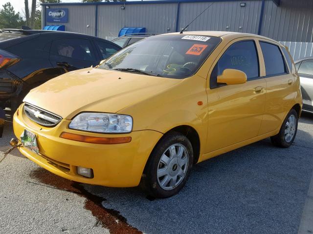 KL1TJ62644B170801 - 2004 CHEVROLET AVEO LS YELLOW photo 2