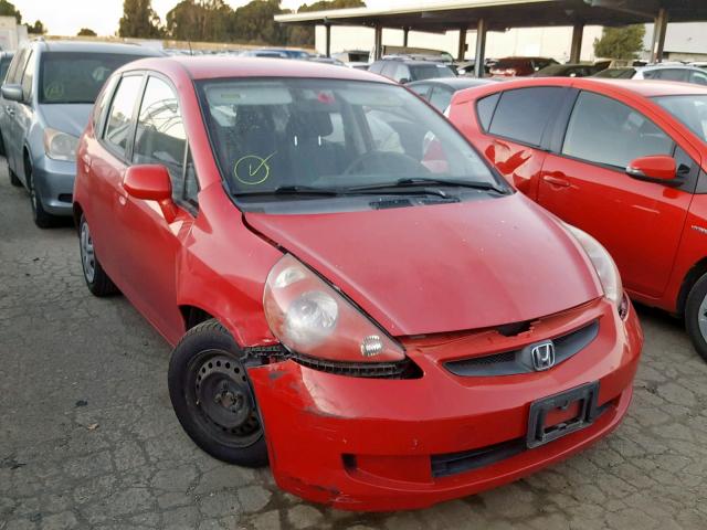 JHMGD37418S010449 - 2008 HONDA FIT RED photo 1