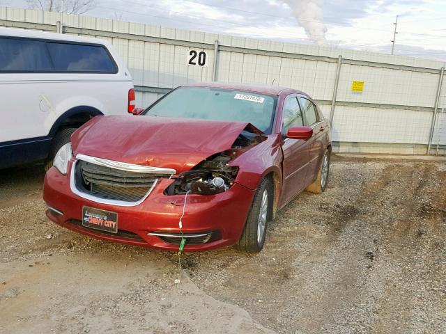 1C3CCBBB2CN203448 - 2012 CHRYSLER 200 TOURIN RED photo 2