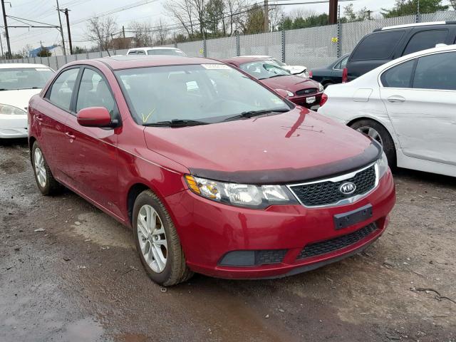 KNAFU4A27B5417639 - 2011 KIA FORTE EX MAROON photo 1