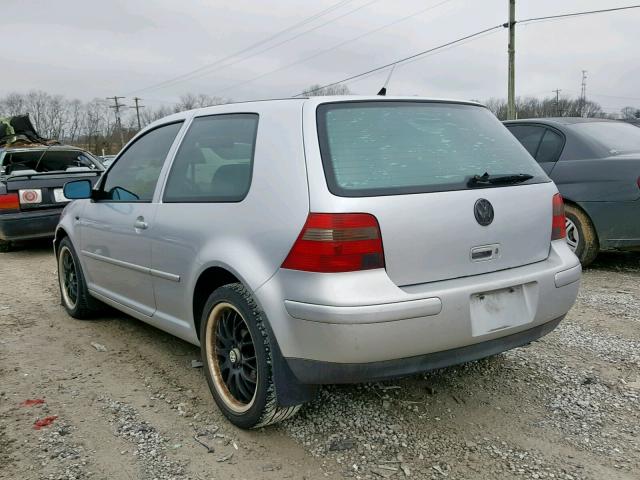 9BWDE61J324009452 - 2002 VOLKSWAGEN GTI BASE SILVER photo 3