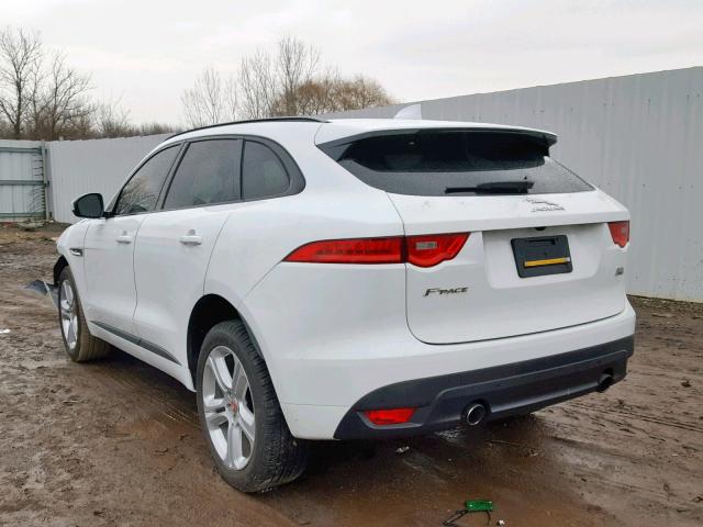 SADCL2GX1JA296469 - 2018 JAGUAR F-PACE R - WHITE photo 3