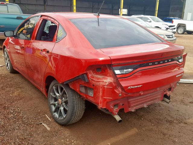 1C3CDFBA4DD151498 - 2013 DODGE DART SXT RED photo 3