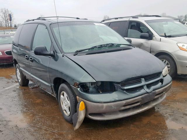 2B4GP2539YR876928 - 2000 DODGE CARAVAN GREEN photo 1