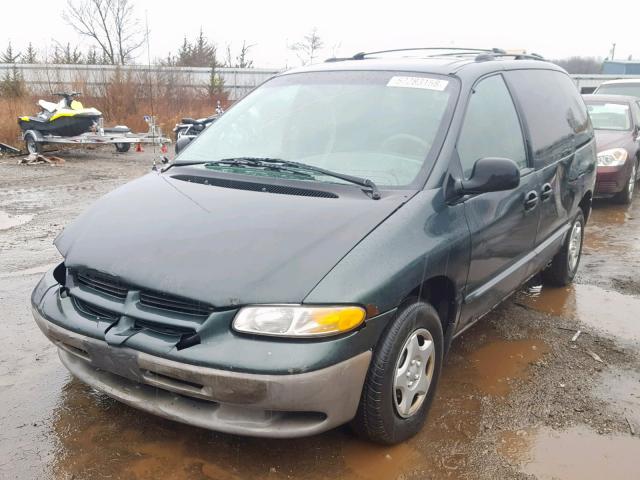 2B4GP2539YR876928 - 2000 DODGE CARAVAN GREEN photo 2