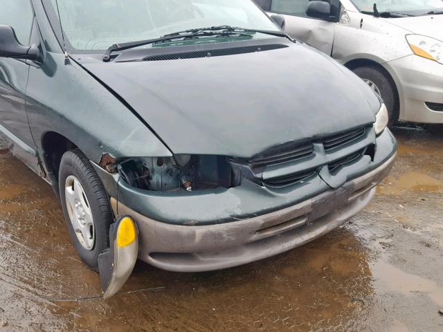 2B4GP2539YR876928 - 2000 DODGE CARAVAN GREEN photo 9