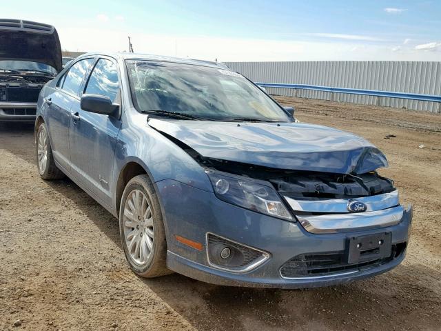 3FADP0L32CR357807 - 2012 FORD FUSION HYB BLUE photo 1