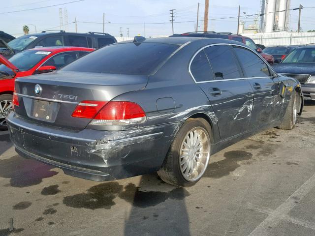 WBAHL83556DT04455 - 2006 BMW 750 I GRAY photo 4