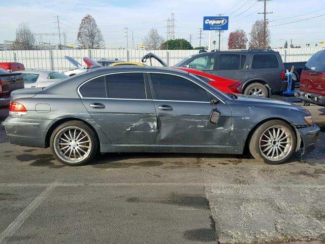 WBAHL83556DT04455 - 2006 BMW 750 I GRAY photo 9