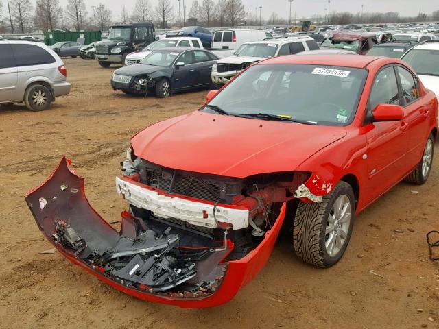 JM1BK323881844238 - 2008 MAZDA 3 S RED photo 2