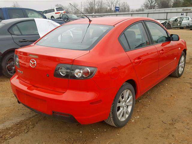 JM1BK323881844238 - 2008 MAZDA 3 S RED photo 4