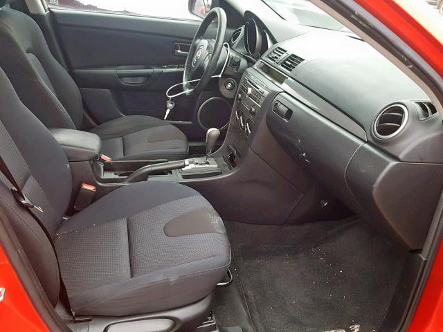 JM1BK323881844238 - 2008 MAZDA 3 S RED photo 5