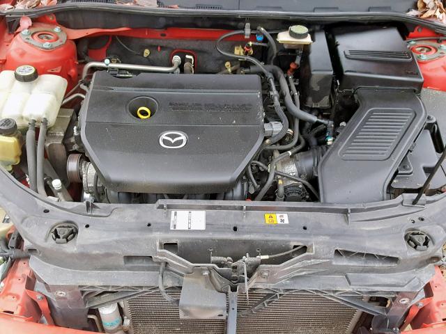 JM1BK323881844238 - 2008 MAZDA 3 S RED photo 7