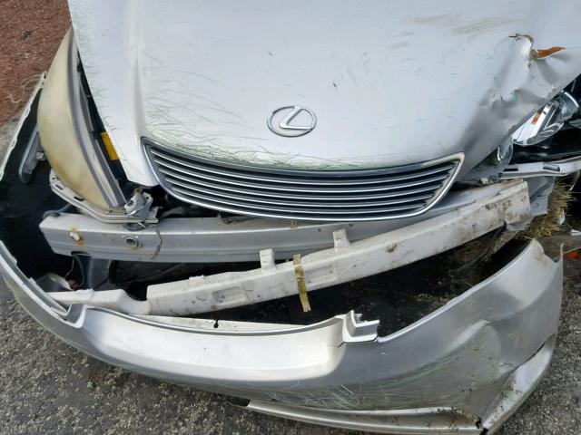 JTHBA30G755085447 - 2005 LEXUS ES 330 SILVER photo 9