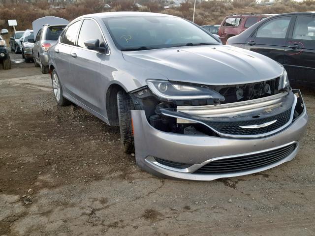 1C3CCCAB9FN543501 - 2015 CHRYSLER 200 LIMITE SILVER photo 1