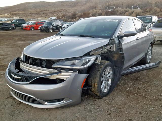 1C3CCCAB9FN543501 - 2015 CHRYSLER 200 LIMITE SILVER photo 2