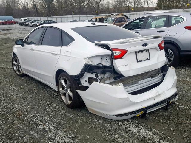 3FA6P0G71GR253935 - 2016 FORD FUSION S WHITE photo 3