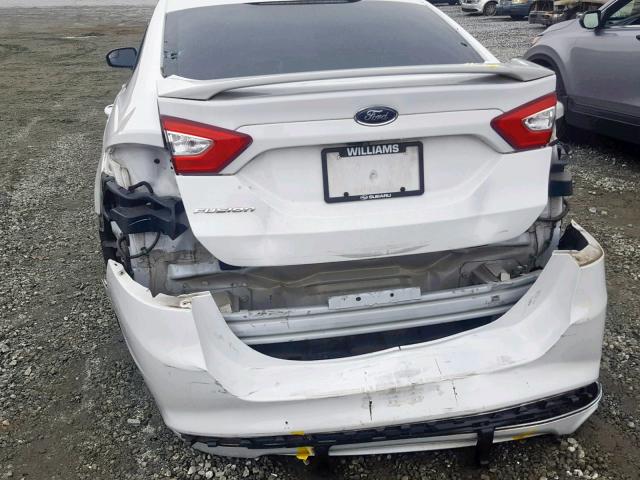 3FA6P0G71GR253935 - 2016 FORD FUSION S WHITE photo 9