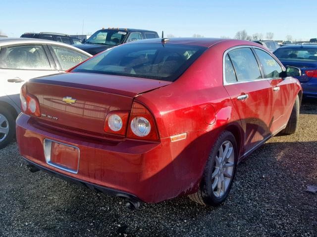 1G1ZE5E79BF243603 - 2011 CHEVROLET MALIBU LTZ BURGUNDY photo 4